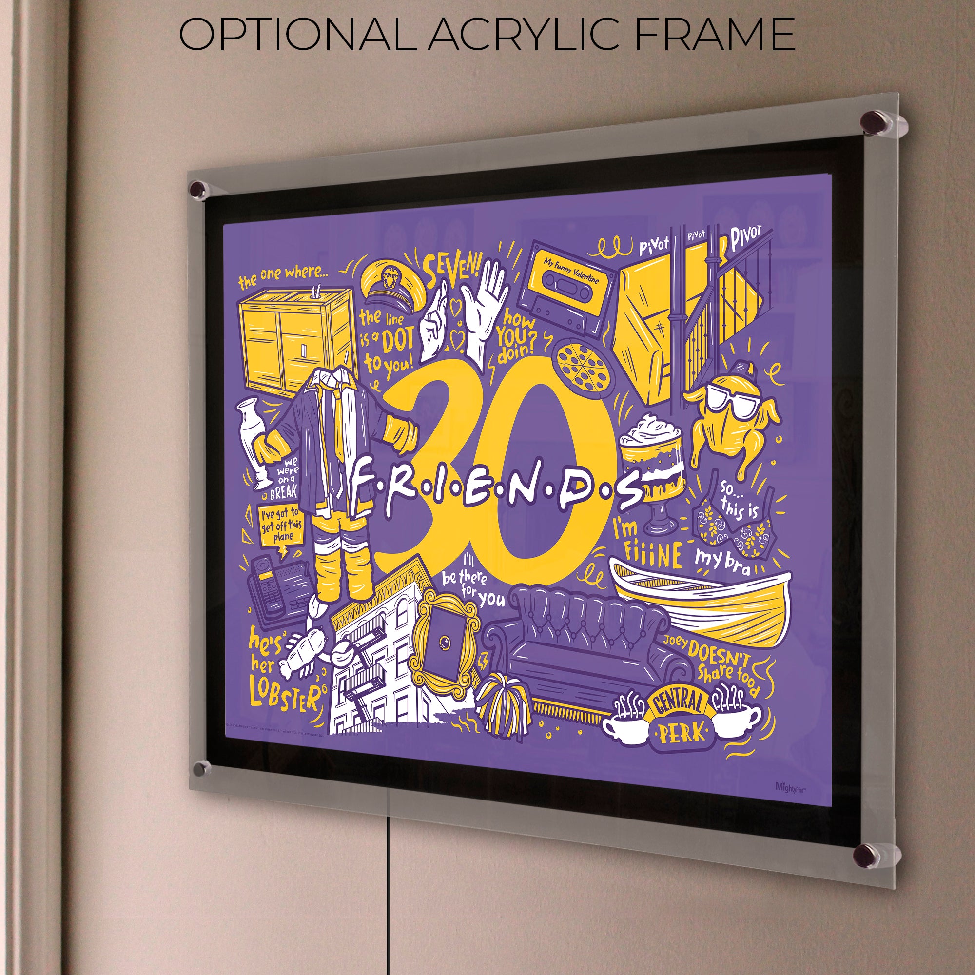 Friends: The Television Show 30th Anniversary (30th Anniversary) MightyPrint™ Wall Art MP24170941